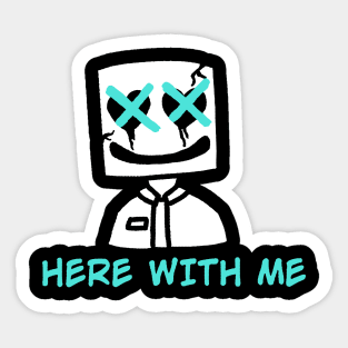 Here With Me Sticker